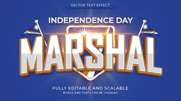 Vector world countries independence day effect text editable eps file