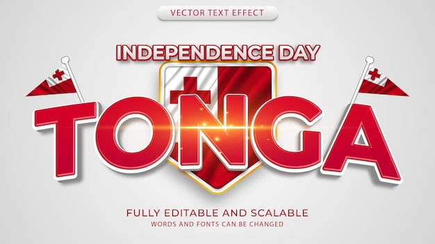 Vector world countries independence day effect text editable eps file