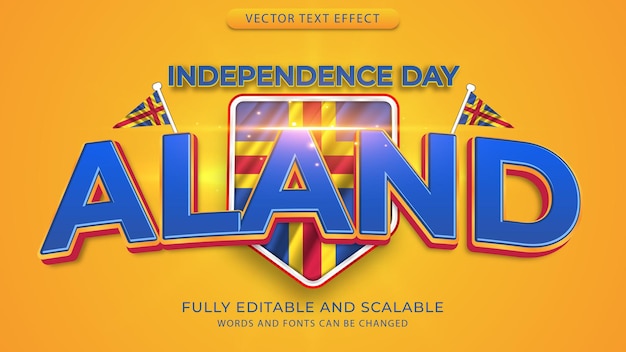 Vector world countries independence day effect text editable eps file