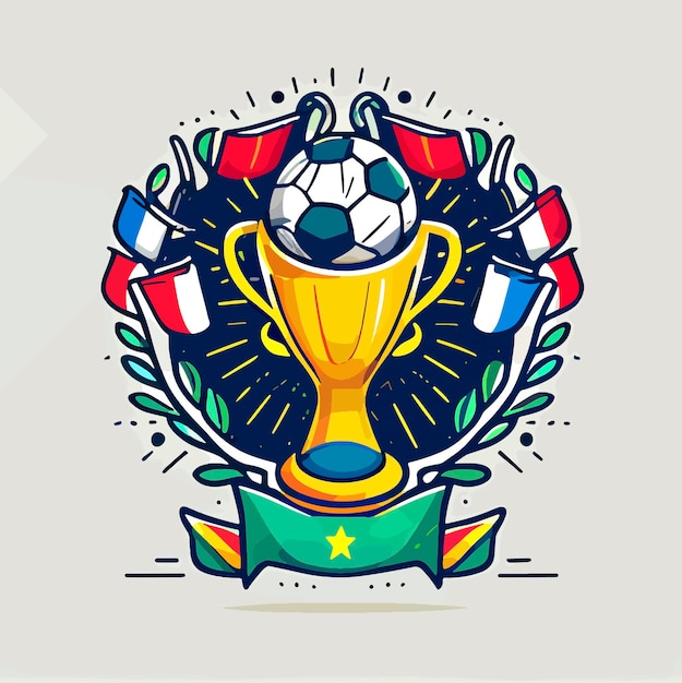 World cup trophy illustration