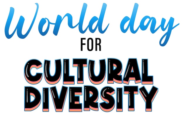 The World Day for Cultural Diversity Logo Design