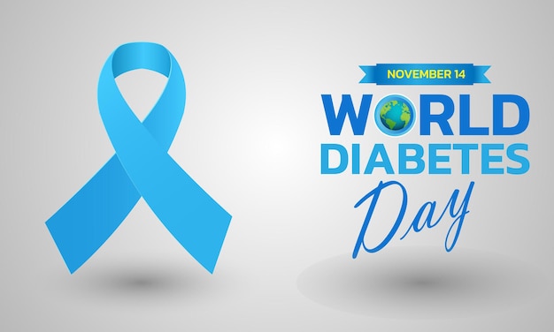 Giornata mondiale del diabete 14 novembre mese di sensibilizzazione sullo sfondo della giornata mondiale del diabete