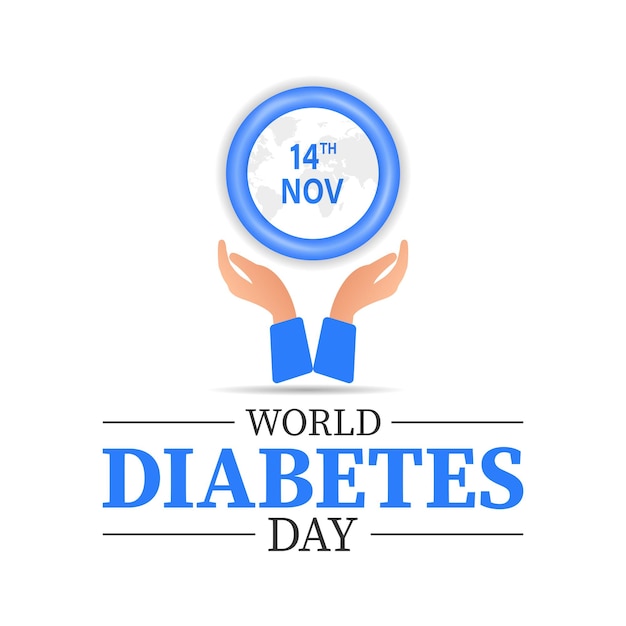 World diabetes day awareness poster banner background design