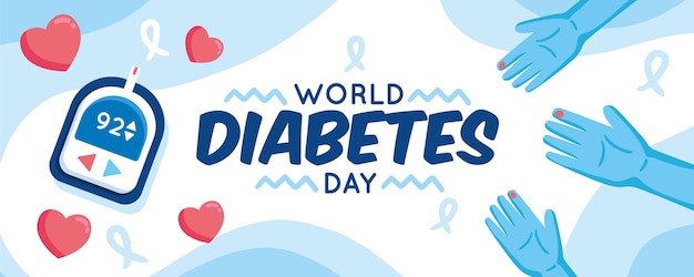 Vector world diabetes day concept