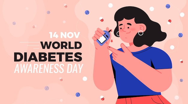 Concetto di giornata mondiale del diabete