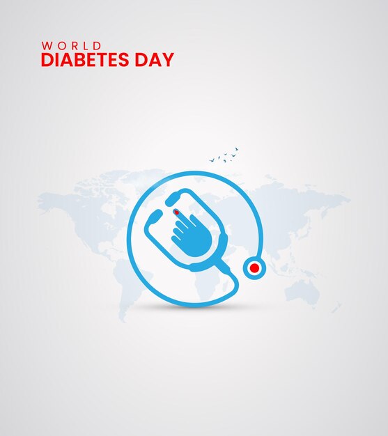 World Diabetes Day Diabetes Day creative design for socail media post vector illustration