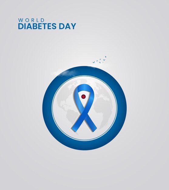 Vector world diabetes day diabetes day creative design for socail media post vector illustration