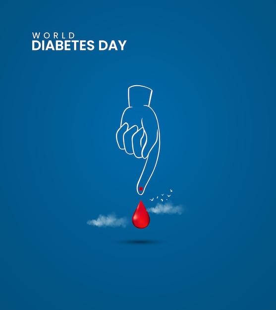 Vector world diabetes day diabetes day creative design for socail media post vector illustration