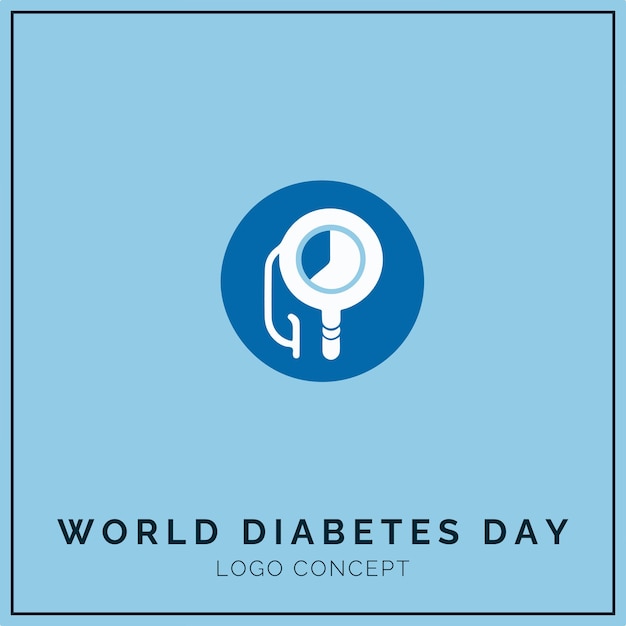 World Diabetes Day Logo Concept for Branding and Event