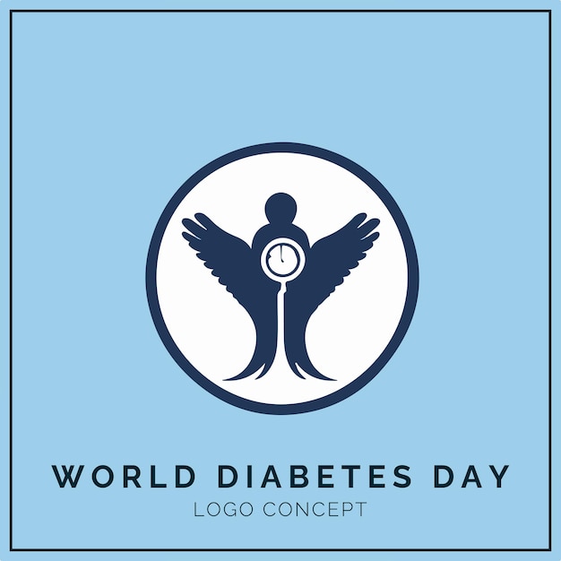 World Diabetes Day Logo Concept for Branding and Event