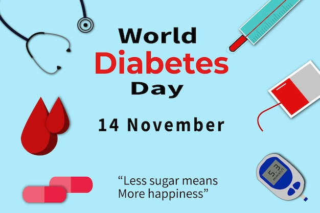 World diabetes day social media post design