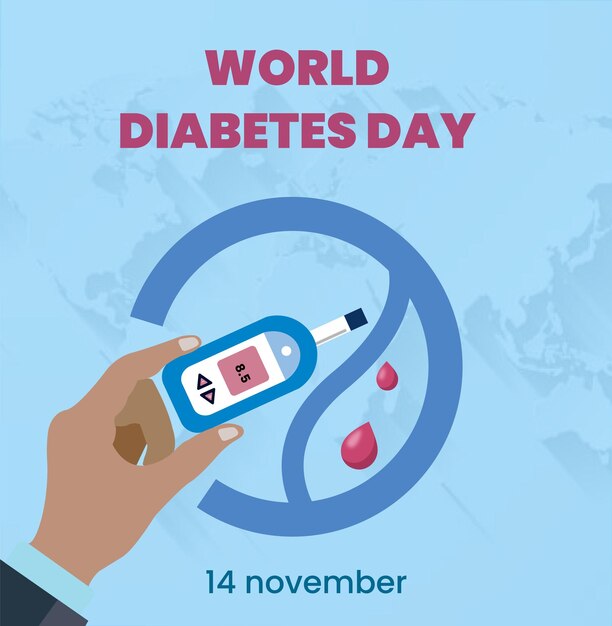 Vector world diabetes day vector