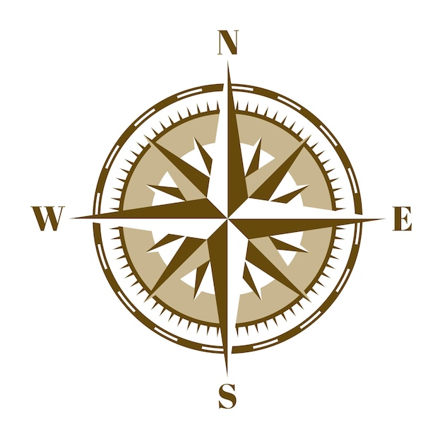 World directions icon. Compass points symbol. Wind rose isolated on white background