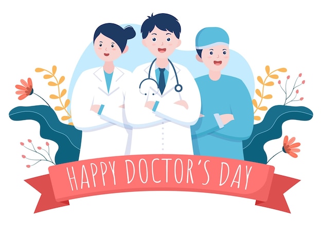 world doctors day vector illustration for greeting card or background with medical equipment image