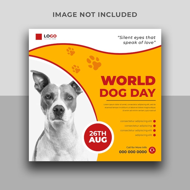 World Dog Day Social Media Post Template
