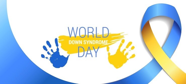 Vector world down syndrome day banner template