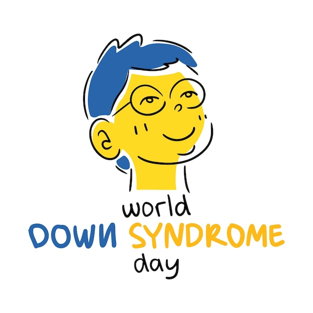 World Down Syndrome Day Concept Design down syndrome awareness campaign illustration