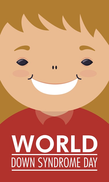 World down syndrome day with little girl