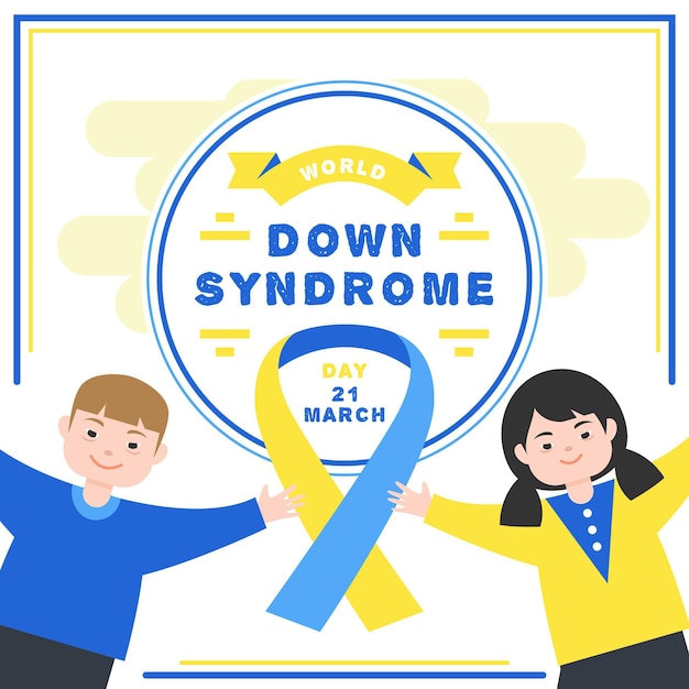 Vector world down syndrome day