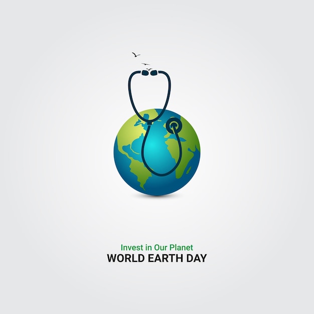 world earth day, 3D Illustration