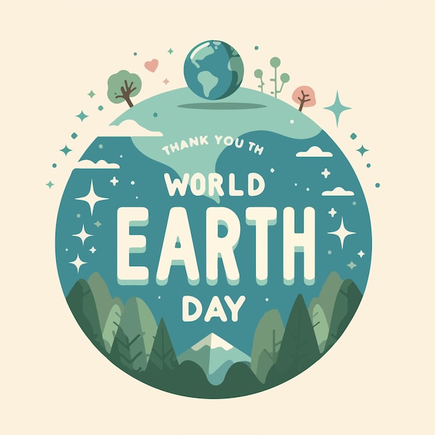 Vector world earth day vector image