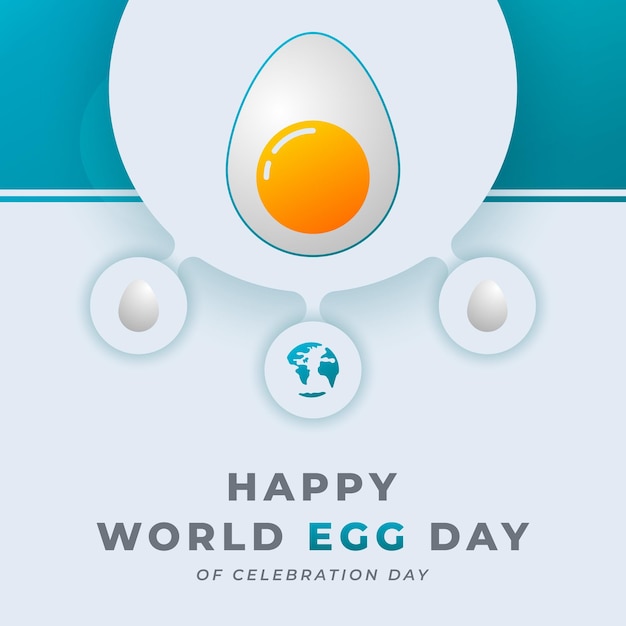 Vector world egg day celebration vector design illustration for background poster banner advertising