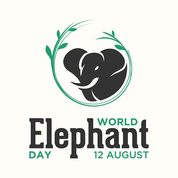 World Elephant Day template background