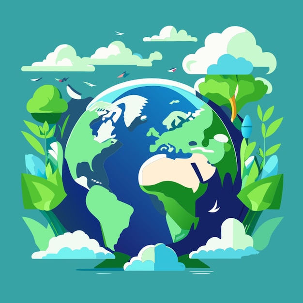 Вектор Векторная иллюстрация всемирного дня окружающей среды