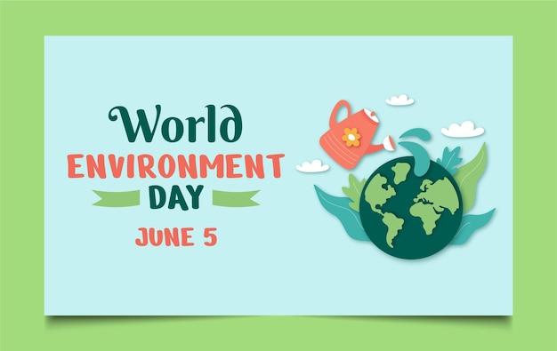 world environment day banner design