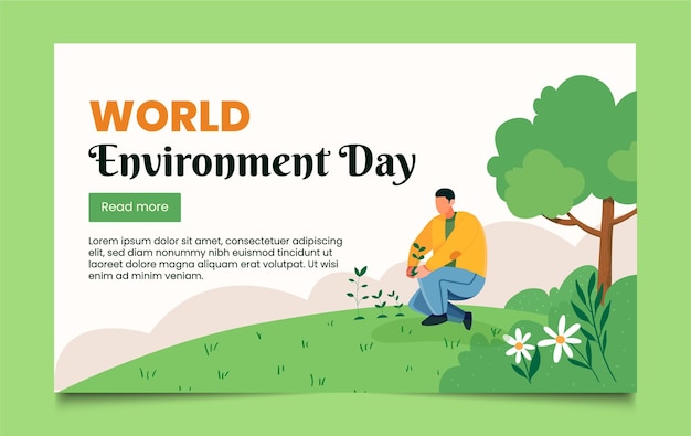 world environment day banner design
