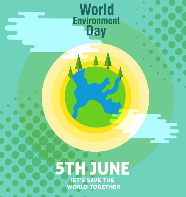 World environment day concept green earth of eco friendly city save the earth concept renewable