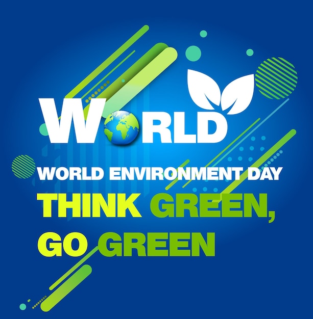 Concetto di giornata mondiale dell'ambiente terra verde di città eco-compatibili salva il concetto di terra rinnovabile