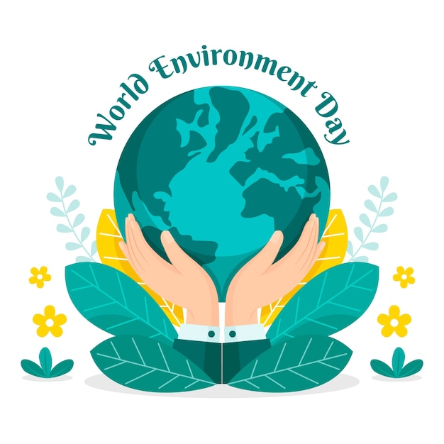 World environment day hand drawn illustration