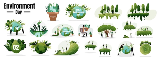 Вектор иллюстрации Всемирного дня окружающей среды