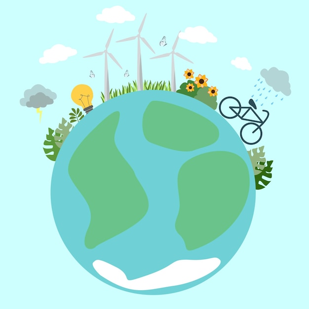 World environment day illustration