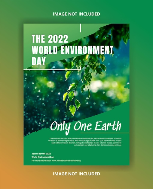 Vector world environment day poster template poster for the world environment day commemoration campaign