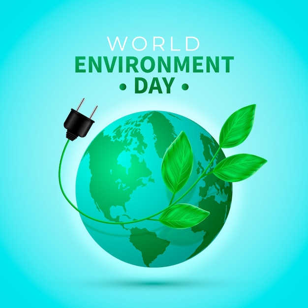 World environment day realistic illustration