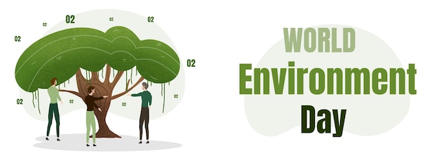 Vector world environment day vector design