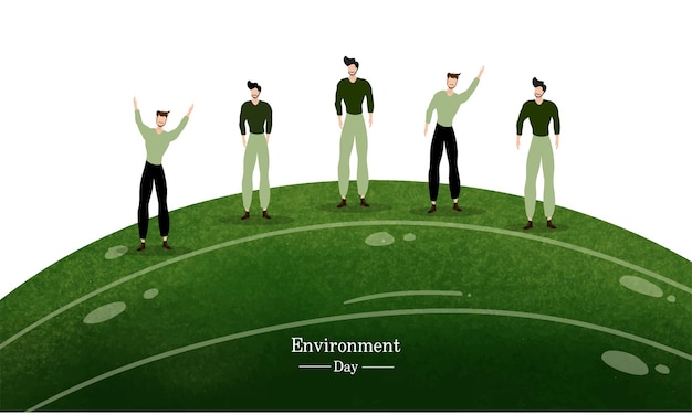 world environment day vector design