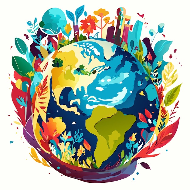 World environment day vector elements