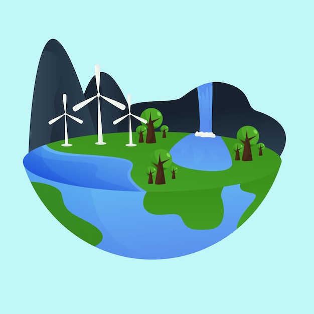 world environment day vector illustration