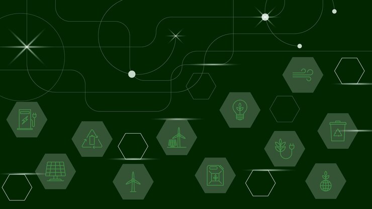 Vector world environment day with ecology icons for clean energy concept background design