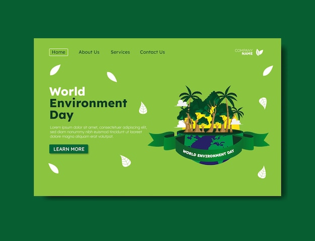 Vector world environment day