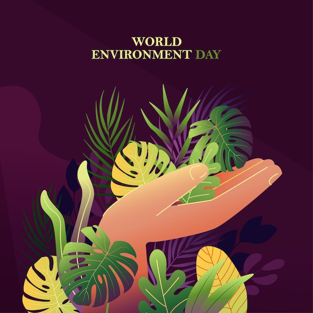 Vector world environment day