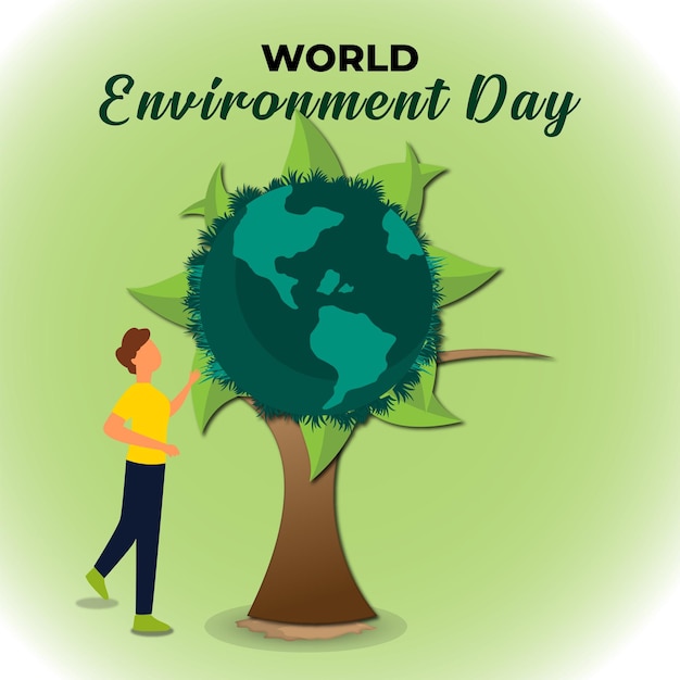 Vector world environment day