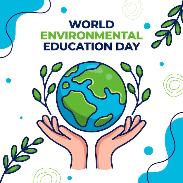 Vector world environmental education day