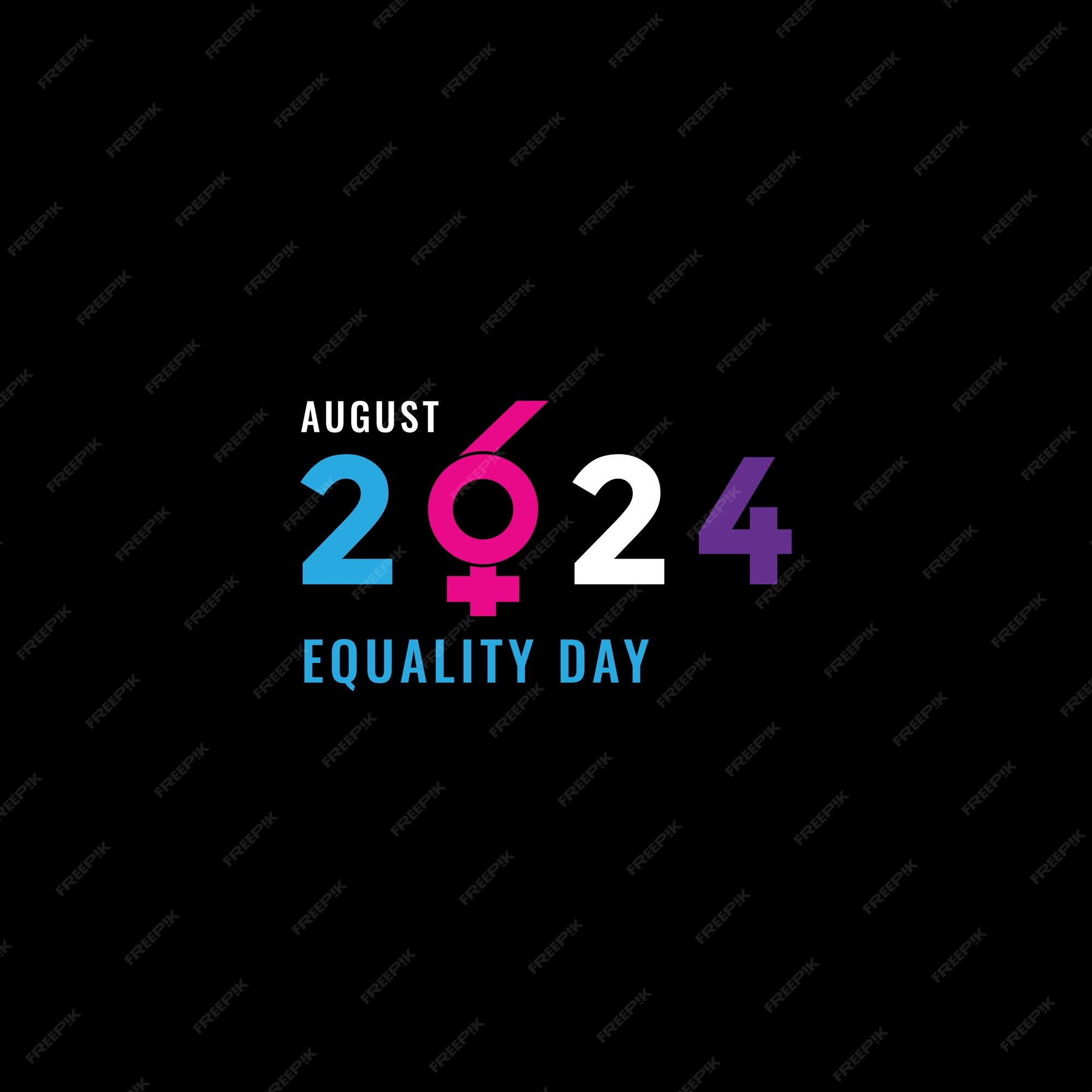 Premium Vector World equality day international celebration logo