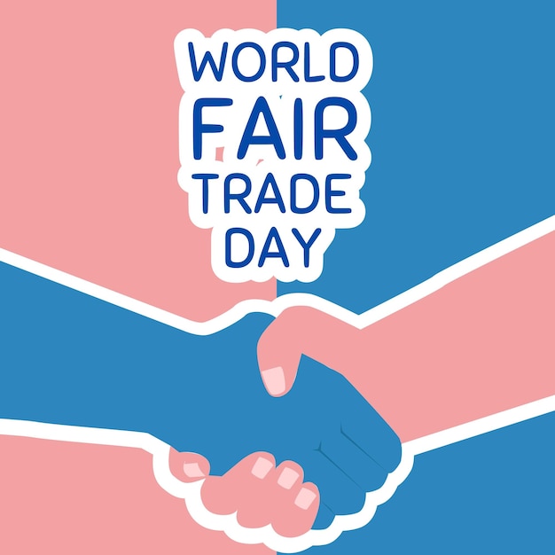 Premium Vector World fair trade day holiday concept template for