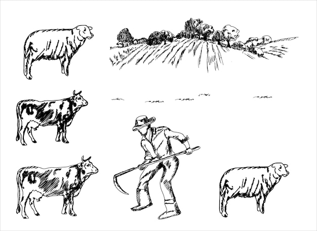 Всемирный день фермеров векторная иллюстрация