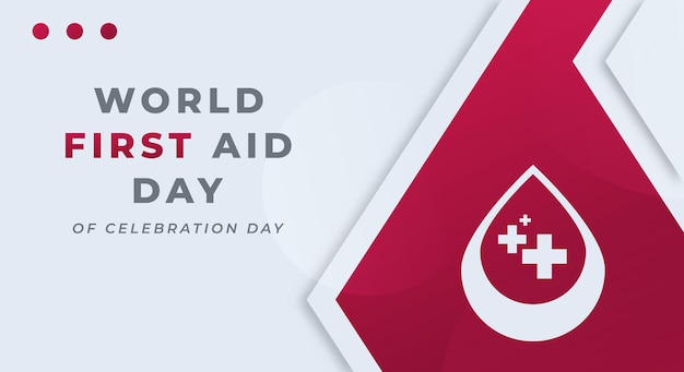 World First Aid Day Celebration Vector Design Illustration for Background Poster Banner Advertising